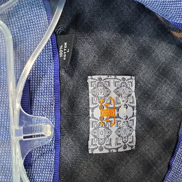 Enzone long sleeve button-down plaid cotton flannel shirt - large - Picture 3 of 4